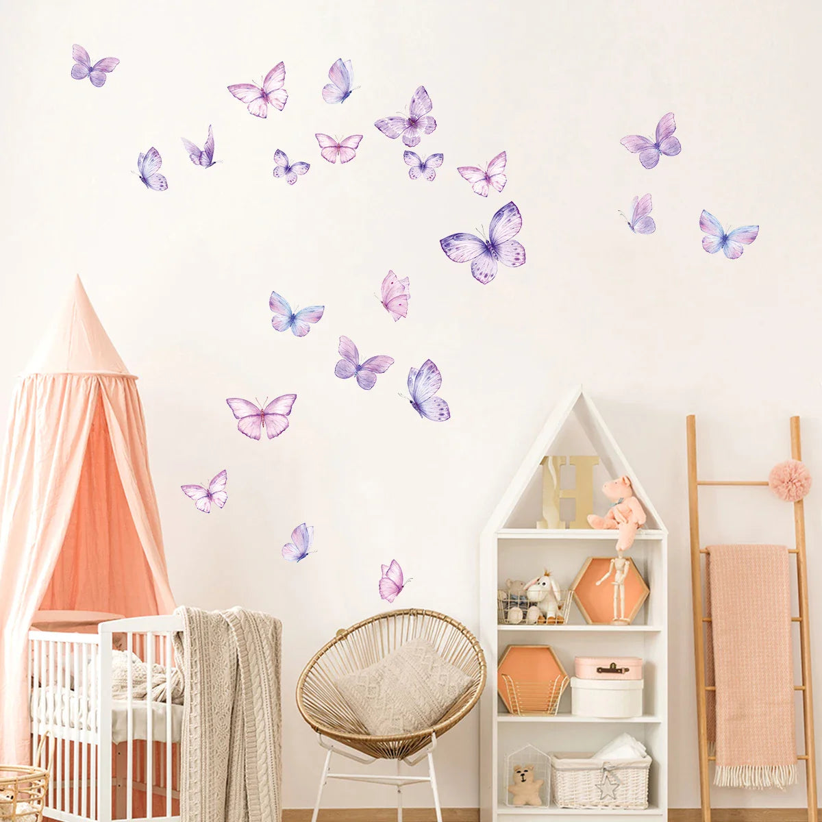 Décoration Murale - ButterfliesSticker™ - Violet