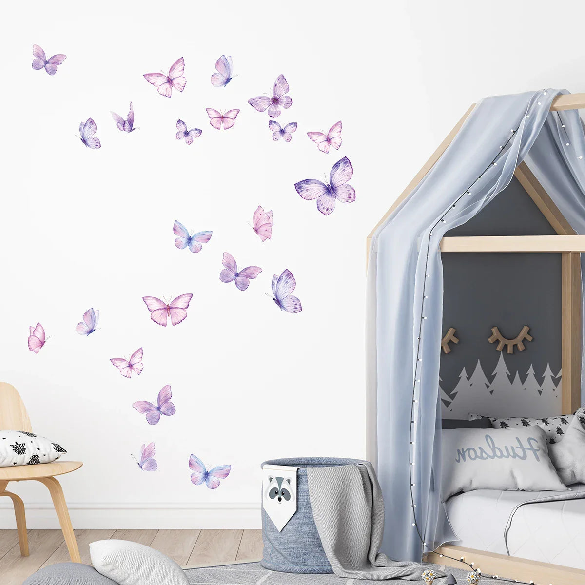 Décoration Murale - ButterfliesSticker™ - Violet