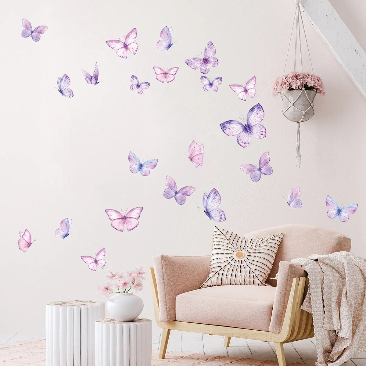 Décoration Murale - ButterfliesSticker™ - Violet
